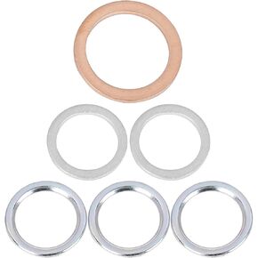 X AUTOHAUX 6pcs Oil Drain Plug Gaskets Replacement for Toyota 12157-10010 90430-24003 90430-18008