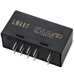 Hazard Warning and Turn Signal Flasher Compatible with Chevy Silverado & GMC Sierra Trucks 2003-2007 Select Models, LM487 LED Flasher Relay Module, Replace 10383321 15764135