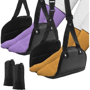 ‎COMBATCH 2-Pack Foot Hammock for Plane Travel,Professional Airplane Foot Hammock to Relax Your Feet,Airplane Foot Rest for Airplane Travel Accessories, Long Flight Must Haves,Airplane Essentials