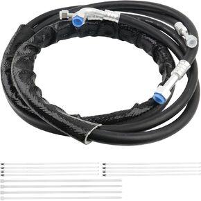Rear Aux AC Line Set Air Conditioning Hoses Compatible with 2008-2011 Dodge Grand Caravan/Caravan 2008-2011 Chrysler Town & Country Minivans Replace # C4677