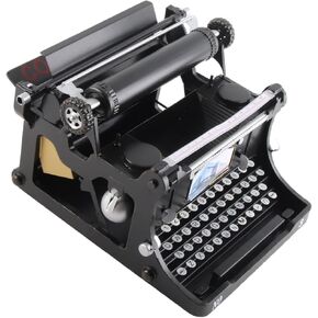 Portable Manual Vintage Typewriter Black Retro Props Model - Resistant Iron