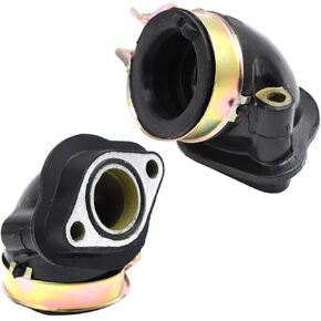 Minho GY6 250cc Carburetor Intake Manifold Pipe in Rubber Material Compatible with GY6 250cc Such as JMstar 250, Jonway Master 250, Roketa Bali 250, Sunl SL250, CF250, Honda Helix CN250, 2Pcs