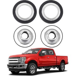 Dasbecan Front Axle Vacuum Knuckle Seal & Hub O-Ring & Dust Seals Kit Compatible With 2005-2019 Ford F250 F350 F450 F550 Super Duty Dana Super 60 Replaces#2017426 2014835 54983