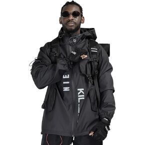 Niepce Inc Techwear Streetwear Windbreaker Jackets for Men