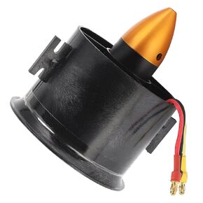 RC Ducted Fan, QXMotor 70mm EDF 6 Blades Ducted Fan with QF2822 3000KV 4S Brushless Motor for RC Airplane, Stable 70mm EDF Set