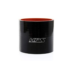 HPS HTSC-362-BLK Silicone High Temperature 4-Ply Reinforced Straight Coupler Hose, 75 PSI Maximum Pressure, 3" Length, 3-5/8" ID, Black