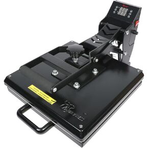 Hat Heat Press Machine for Caps with 2pcs Interchangeable Platens -Black