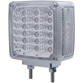 United Pacific 39379 - Double Face Turn Signal Light - 39 Led Reflector (Driver) - Amber & Red Led/Clear Lens, 2-Stud Mo