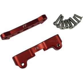 Aluminum Front Lower Suspension Mount for Arrma 1/5 KRATON Outcast 8S BLX Upgrade Parts - RED