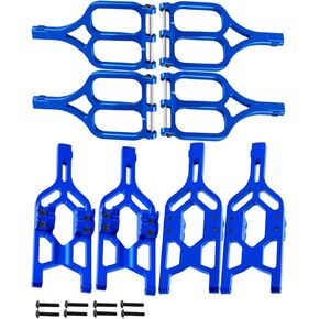 RC Suspension Arms Upgrades Part for 1/10 T-Maxx/E-Maxx,Aluminum Front Rear A Arms A-Arms Hops up,#5131R/#5132R,Navy Blue