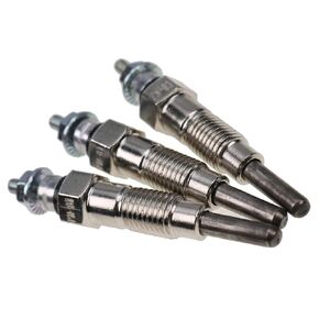 ZTUOAUMA 3X Glow Plug M87919 AT110814 6101-8321-00 for John Deere 6X4 4X2 330 332 430 455 655 755 855 F915 F925 F935 X495 X595 3375 Yanmar 3TN66C 3TN66UJ 3TNA72UJ 3TNA72UJ3 3TNA72UK 3TNE74 Engine