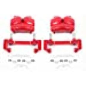 Power Stop Front S4828 Pair of High-Temp Red Powder Coated Calipers For Ford Expedition 2003-2006, Lincoln Navigator 2002-2006 [Model Specific]