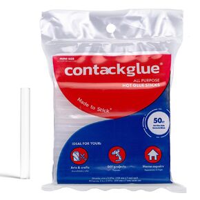 Mini Hot Glue Sticks (50 Pack) - Size 4" x 0.27", Clear & All Temperature, Mini Glue Sticks for Hot Glue Gun, for Crafting, Hot Glue Sticks Mini, Strong & Long-Lasting Bond, Mini Hot Glue Gun Sticks