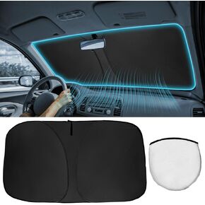 Sun Shade for Car Window Windshield, Windshield Sun Shades for Blocking 99% Sunlight Heat Summer Car Accessories Sun Shield Cover Car for Windshield fits Car SUV (57"x31.5")