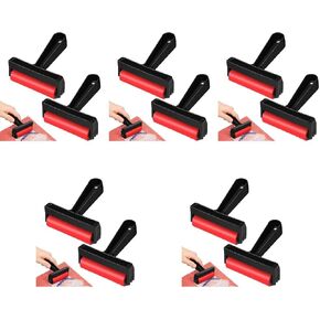 OHPHCALL 10 Pcs Soft Rubber Roller Rubber Brayer Roller for Printmaking Rubber Brayer Rubber Roller Ink Stamping Roller Rubber Brayer Roller Rollers Oil Painting