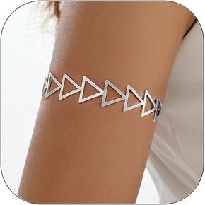 Todenb Upper Arm Cuff for Women Minimalist Adjustable Arm Band Gold Silver Arm Cuff Multi-Layer Arm Bracelet Upper Arm Jewelry