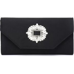 Labair Clutch Purses for Women Evening Wedding Party Cocktail Prom Suede Handbag Crossbody Shoulder Bag