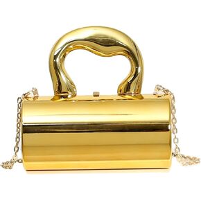 Gold Purse, Clutch Purses for Women, Acrylic Clutch Y2k Purse Satchel Crossbody Bags Women's Evening Parties Handbag