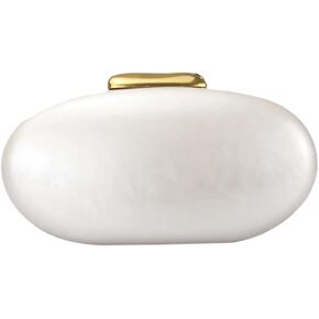 Acrylic Clutch Purse for Women Egg Shape Acrylic Handbags Cute Wedding Party Shoulder Crossbody Bag