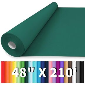 Vanhench 36" x 210' Green Solid Color Wrapping Paper, Art Construction Paper for Fathers Day, Birthday, Bouquet Flower Crafts Packing & Poster Bulletin Board