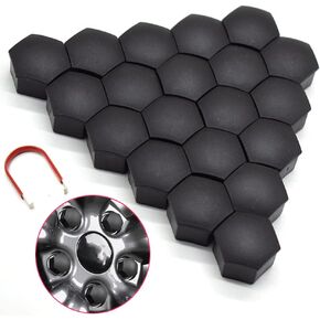 Wheel Lug Nut Covers Bolt Caps Tesla Wheel Cap Kit Tesla Model 3 Y S X with Dismantle Tool (20 x Wheel Nut Caps, 1 x Lug Nut Cover Puller) Tesla Hubcaps Accessories