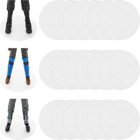 18PCS Action Figure Stand for Display, Figure Toy Display Support Holder Base with Peg, Compatible with 6 inch Star Was Black Series Figures, Clear in Saudi Arabia