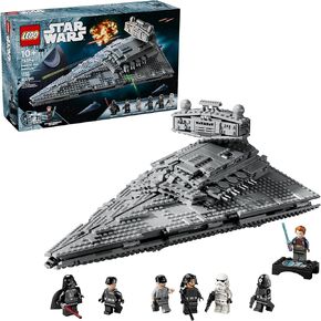 LEGO Star Wars Imperial Star Destroyer Buildable Starship Set, Star Wars Toy for Kids with Darth Vader & 25th Anniversary Minifigure Cal Kestis, Star Wars Gift for Boys, Girls and Fans, 75394
