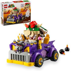 LEGO Super Mario Bowser’s Muscle Car Expansion Set, Collectible Bowser Toy for Kids, Gift for Boys, Girls and Gamers Ages 8 and Up, 71431
