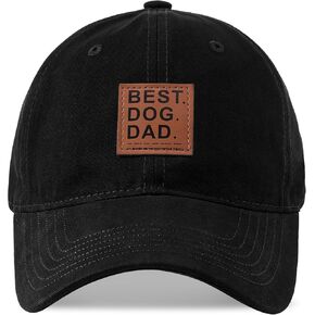 Best Dog Dad Hat,Gifts for Dad Baseball Cap, Christmas Fathers Day Dad Gifts, Birthday Gifts for Dad Black