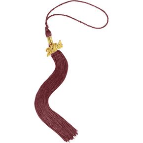 GradPlaza Graduation Tassel with 2024 and 2025 Year Charms for Graduation Cap Black