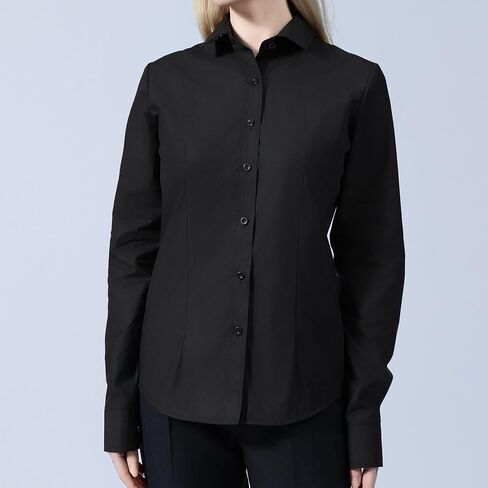 Womens Dress Shirts Long Sleeve,Blouses for Womens Wrinkle-Free Solid Work Blouse, Womens Business Casual Tops in Saudi Arabia