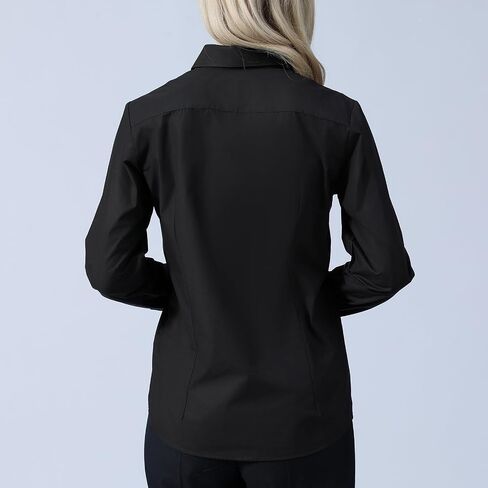 Womens Dress Shirts Long Sleeve,Blouses for Womens Wrinkle-Free Solid Work Blouse, Womens Business Casual Tops in Saudi Arabia