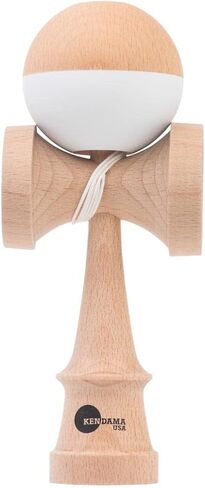 Kendama USA Kaizen نصف سبليت Kendamas طلاء حريري مطاطي لاصق وإضافات متضمنة (برتقالي) in Saudi Arabia
