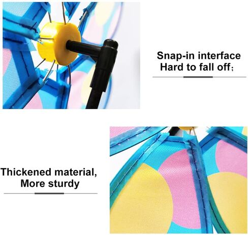 4PCS Wind Spinners for Yard and Garden, Lawn Yard Decorations Pinwheels Colorful Whirligigs Windmill Kids Toys for Outdoor Decor in Saudi Arabia
