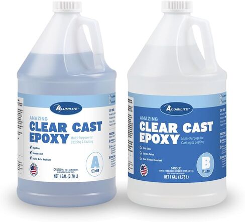 Alumilite Amazing Clear Cast Epoxy Resin Kit 16 Oz for Coating & Castings in Kuwait