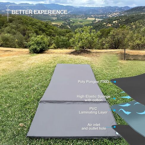 مرتبة هوائية لسرير الشاحنة لملحقات Tesla Cybertruck مناسبة حسب الطلب سرير هوائي للتخييم مع حقيبة حمل مضخة مدمجة مثالية للسفر والعطلات والتخييم in Kuwait