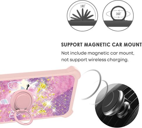 حافظة jioeuinly Cloud Mobile Stratus C7 متوافقة مع غطاء حافظة الهاتف Cloud Mobile Stratus C7 [مع واقي شاشة من الزجاج المقسى] [كمبيوتر صلب + سيليكون ناعم] [بريق ذهبي + مضيء] JSF-YHD in Kuwait