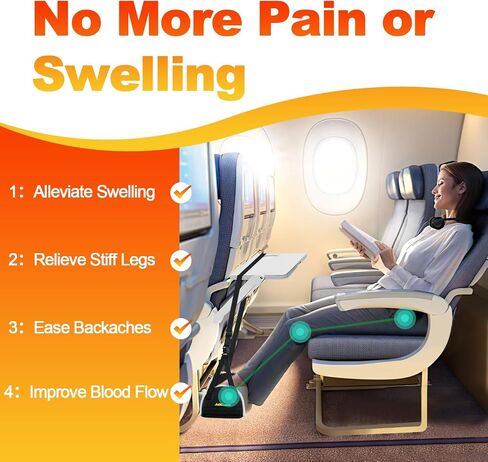 Airplane Foot Hammock Adjustable Foot Rest Hammock,Foot Hammock for Travel Essentials,by Thicked Memory Cotton Filling with Support Plates,Ideal for Resting Your Legs on Long Walks and at The Office in Saudi Arabia