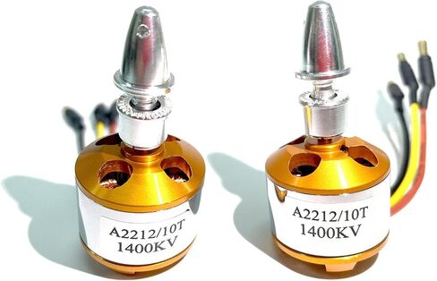 A2212 1400KV Brushless Outrunner Motor 10T with 3.5mm Male Banana Connectors for RC Aircraft/Multicopter 4/6 Axle Quadcopter(4PCS) in Kuwait