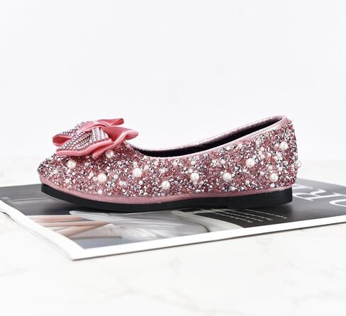 TRIWORIAE-Bling Girls Princess Shoes Glitter Ballerina Ballet Flats for Kid Toddler for Wedding Birthday Party in Saudi Arabia