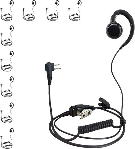 PROMAXPOWER Two Way Radio 1-Wire C-Shape Swivel Headset Earpiece PTT for Motorola CP88, CP100, CP185, CP200D, CLS1110, CLS1410, RDM2070d in Saudi Arabia
