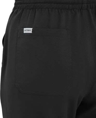 بنطال طبي للنساء - بنطال رياضي متوسط ​​الارتفاع بأربعة اتجاهات قابل للتمدد مع رباط خصر و7 جيوب in Kuwait