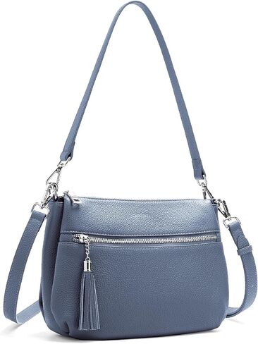 befen Genuine Leather Crossbody Hobo Purses for Women, Ladies Shoulder Bags Handbags with 2 Shoulder Straps in Kuwait