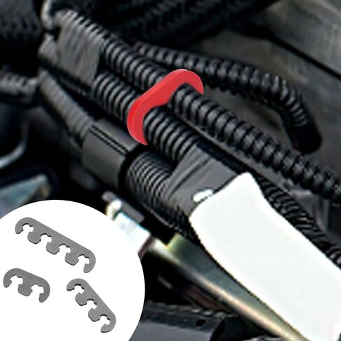 6PCS Car Engine Spark Plug Separators, 7mm 8mm 8.5mm 8.8mm Vehicle Ignition Wire Divider Looms Holder, Auto Sparking Plug Separators Accessories, Universal for SUV, Truck, RV (Black) in Saudi Arabia