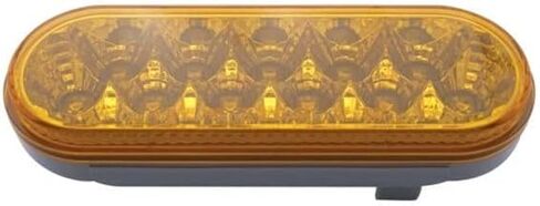 United Pacific 39379 - ضوء إشارة الانعطاف مزدوج الوجه - 39 عاكس LED (السائق) - عدسات LED/شفافة باللون الكهرماني والأحمر، 2-Stud Mo in Saudi Arabia