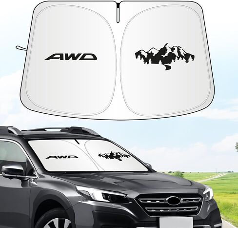 من أجل Subaru Outback Sun Shade 2015-2024، أغطية نافذة السيارة الأمامية واقي من الشمس، كتل قابلة للطي من الأشعة فوق البنفسجية للزجاج الأمامي لملحقات Subaru Outback in Saudi Arabia