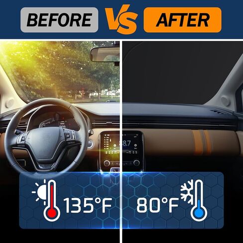 من أجل Subaru Outback Sun Shade 2015-2024، أغطية نافذة السيارة الأمامية واقي من الشمس، كتل قابلة للطي من الأشعة فوق البنفسجية للزجاج الأمامي لملحقات Subaru Outback in Saudi Arabia