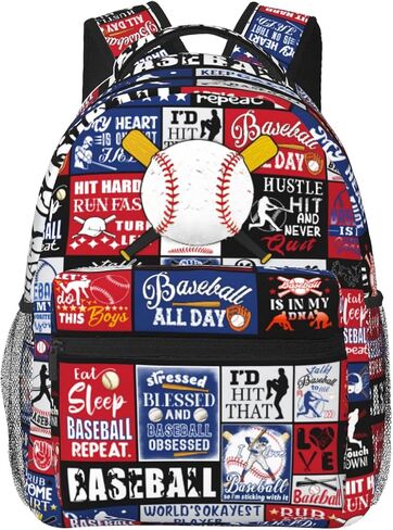 Baseball Backpack Gifts for Boys Elementary Middle High School Bookbags for Teen Kids Baseball School Bags Daypack 16 Inch in Saudi Arabia