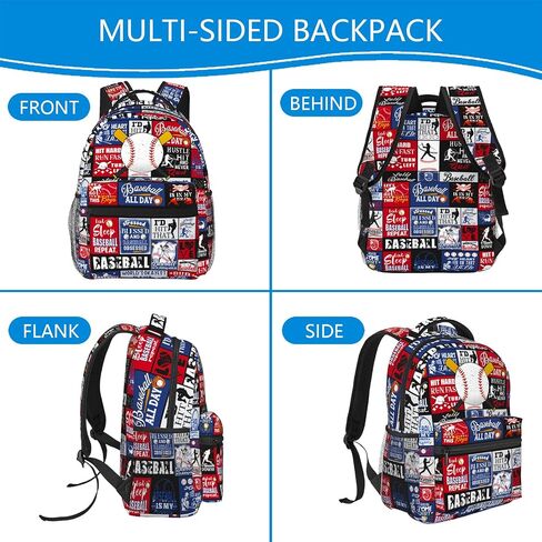 Baseball Backpack Gifts for Boys Elementary Middle High School Bookbags for Teen Kids Baseball School Bags Daypack 16 Inch in Saudi Arabia