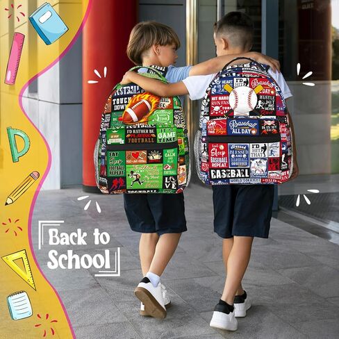 Baseball Backpack Gifts for Boys Elementary Middle High School Bookbags for Teen Kids Baseball School Bags Daypack 16 Inch in Saudi Arabia